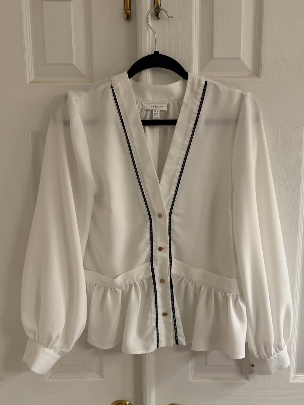 Topshop white blouse